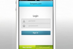 Simple iphone login form psd template Free Psd. See more inspiration related to Mockup, Template, Iphone, Mock up, Form, Psd, Login, Screen, Simple and Horizontal on Freepik.