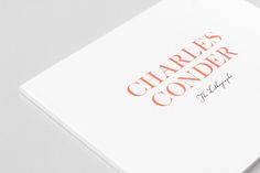 Charles Conder on Editorial Design Served #serif #print #red