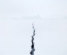 Jean de Pomereu, Fissure 2 (2008) (via metaincognita) #photography #winter #snow #crack #ice #pole #fissure #break #antarctica