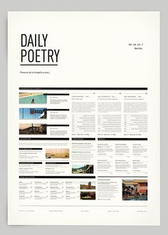 Daily Poetry on the Behance Network