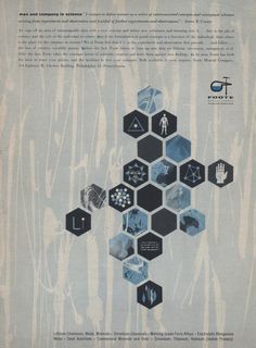 The Modernist Nerd: Vintage Science Ads from the 1950s-1960s #magazines #design #graphic #illustration #science