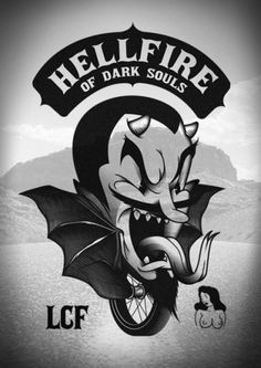 LORDS OF CHAOS on the Behance Network #sailor #black #logo #devil #hobo #poster #type