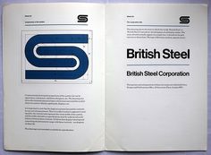 Eye blog » Fixed compass. David Gentleman talks about his identity design for British Steel #steel #british #branding #guidelines #gentleman #brand #logo #helvetica #david