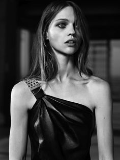 Sasha Pivovarova by Hedi Slimane for Saint Laurent Resort #model #girl #photography #portrait #fashion