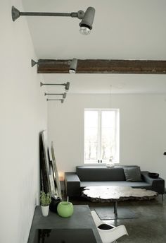 House art studio living area #interior #house #modern #rustic #architecture #studio #art #paintings #artist