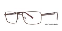 Matt Brown/Gold Vivid Eyeglasses Vivid 3001.