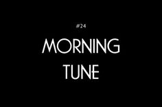 Logo - Morning Tune #font #card #poster #music #logo #typography