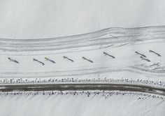 Aerials Cross-Country Skiing (10) #aerial #bernhard #sky #photography #lang