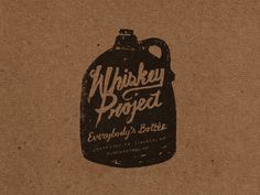 Whiskey Project #whiskey #lettering #letterpress