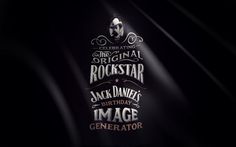 Jack Daniel's B-day Image Generator on Behance #lettering #script #flag #black #daniels #jack #type #typography