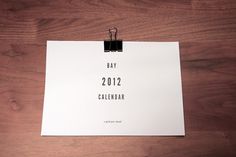 BAY - Blog #2012 #calendar #bay