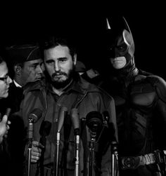 Super Hero | Fubiz™ #cuba #fidel #batman