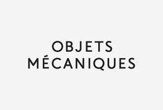 Objets Mécaniques by Nouvelle Administration #logo #logotype #inspirations