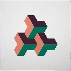 #324 Solid rhythm – A new minimal geometric composition each day