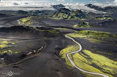 Aerial Iceland photography nature landscape air beautiful hike hiking adventure trip mountains water river waterfall green gras lake