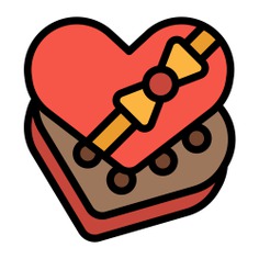 See more icon inspiration related to gift, bonbon, love, love and romance, chocolate box, valentines day, gift box, valentines, romantic, chocolate, bow, present, heart and food on Flaticon.