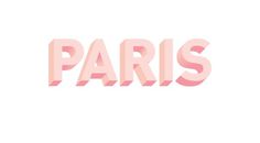 HOT FROM PARIS - TOM SPEIRS #pink #paris #typography