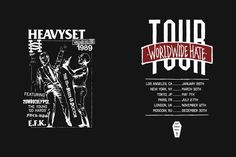 Heavyset SS13 - Tour of '89 #punkrock #flag #t #black #shirt #music #metal #dark