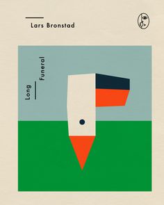 Cover design forÂ Long Funeral, a crime novel #illustration #poster