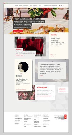 National Academy Museum #website #layout #design #web