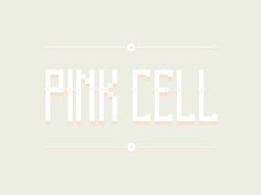 Dribbble - Pink Cell font by David Slaager #fonts #font #pastel #pixel #soft #typo #typography