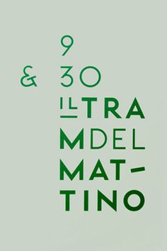 Green and in-between #type #grid #poster