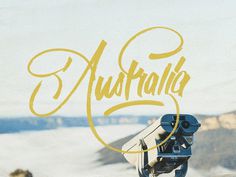 Australia #lettering #dave #coleman #drawn #hand #typography