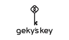 Geky's Key - Fashion Brand and Clothing Store on Behance #logo design #fashion #clothing #key #custom typeface