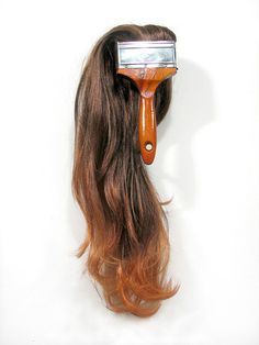 Hairbrush via Baubauhaus. #hair #juxtaposition #brush