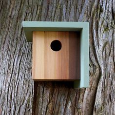 Birdhouse Modern Minimalist The Right Angle by twigandtimber #birdhouse
