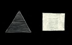 DETHJUNKIE* #white #black #shape #drawn #minimal #square #and #triangle #hand
