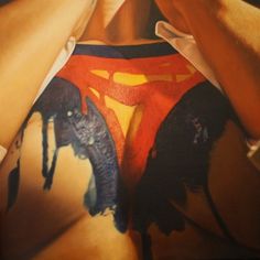 supersonic electronic / art #woman #graphic #paint #art #superman