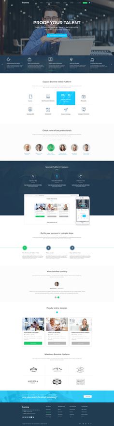 Bromine is a powerful Learning Management System template that offers 22 different pages and many shortcodes to build a creative website for