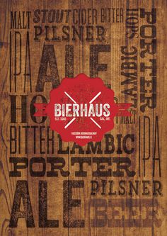 Bierhaus #print #menu