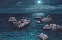 A Floating World: Surreal Acrylic Paintings by Lai Shengyu and Yang Xiaogang