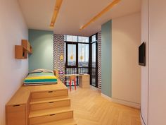 YURII Â | Â Â http://behance.net/yuriisuhov"Children`s rooms in Two Story Apartment, St. Petersburg"I am a freelance visualization artist #interiors #architecture