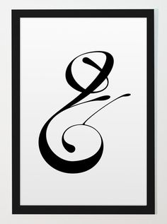 'Playful Ampersand 4' Print by Moshik Nadav #lettering #design #glyph #ampersand #moshik #nadav #typography