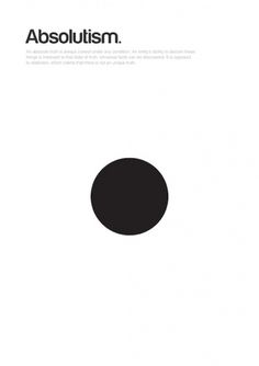 Major Movements in Philosophy as Minimalist Geometric Graphics | Brain Pickings #absolutism #poster