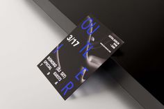 Outlier branding modern hipster graphic design blue red stationerymindsparkle mag print business card