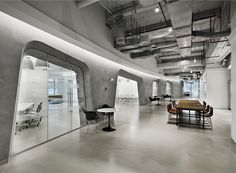 Industrial Aesthetic Office Space in Empire State Building - #office, office design, office space, #interior, #decor,