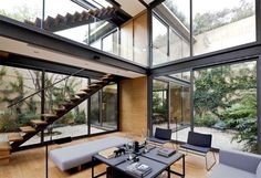 Urban Home with Character-Defining Four Courtyards - architecture, house, house design, dream home, #architecture