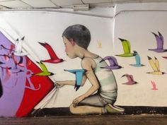 New Whimsical and Colorful Murals by Seth Globepainter #art #street