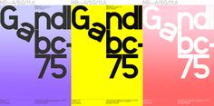 Gandl Grotesk12 1 3 #grid #poster #typography