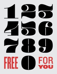 Designersgotoheaven.com @andreirobu Pompadour... - Designers Go To Heaven #numbers #typography