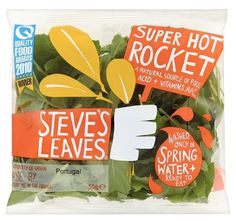 Sara Strand › Steve's Leaves #packaging #vegetable #salad #hand #typography