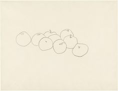 Ellsworth Kelly. Apples. Paris, 1949 #drawings #kelly #painting #art #ellsworth