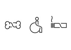Pictograms for hardware warehouse wayfinding system on the Behance Network #icons