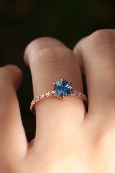 Colored engagement rings are a great alternative to diamond rings. If your girl does not like diamonds, but still wants to get a ring on the occasion of the engagement, you nailed it.