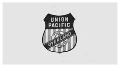 Union Pacific Railroad logo (1890) #badge #union #insignia #pacific #logo