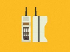 Dribbble - Motorola DynaTAC 8000x by Joaquim Marques Nielsen #illustration #phone